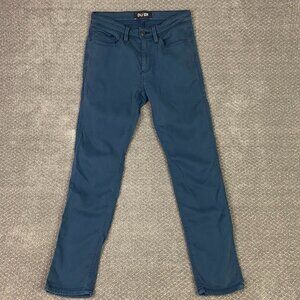 DU/ER Pants Men's 29 x 30 Fits 29.5 x 29 Blue Slate N2X Slim Fit Stretch Chinos